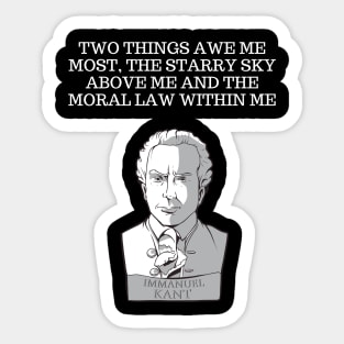 Kant quote Sticker